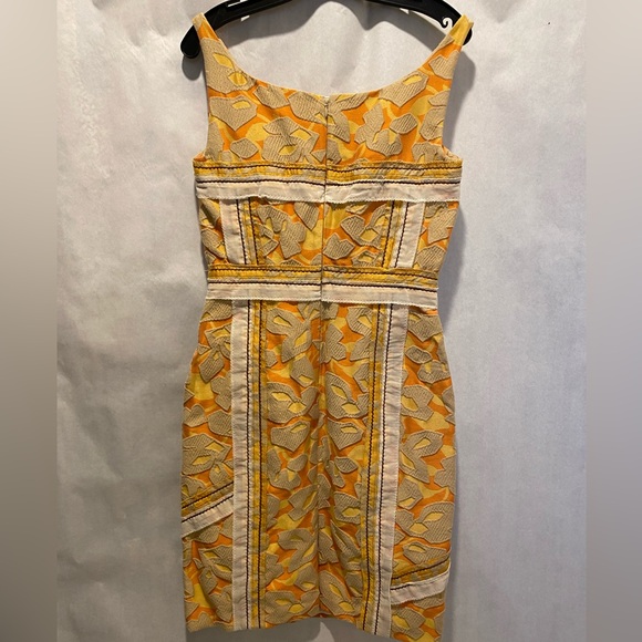 Prada Runway SS2009 Cloqué Astratto Dress Sabbia Arancio IT42 (US6) NWT - Picture 10 of 10
